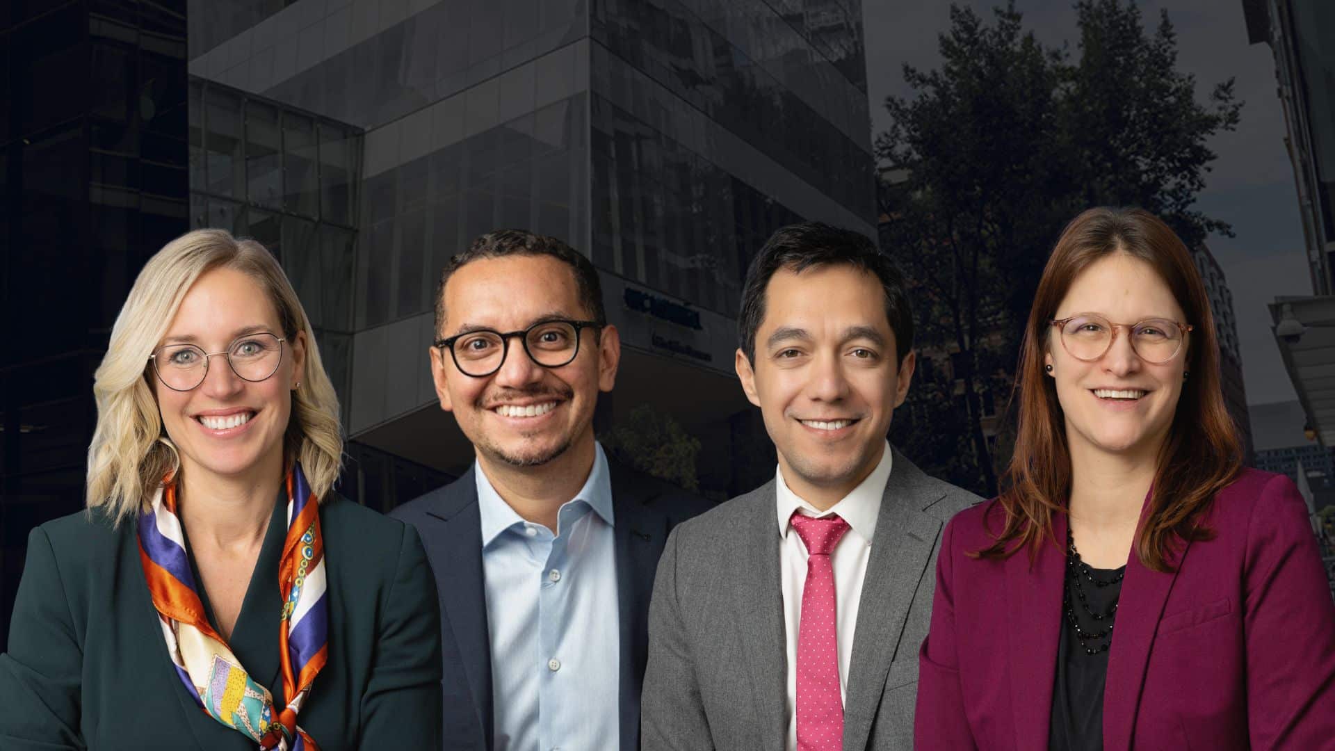 Recent McGill-HEC Montréal Executive MBA program graduates : Diego Mena Martínez, EMBA 2023, Director General of Quebec, Multiple Sclerosis Society of Canada Sebastian Ponce, EMBA 2023, Vice-President Network Planning and Alliances, Air Transat Marie-Sophie Tremblay, EMBA 2023, Vice-President Business Process Transformation, Agropur